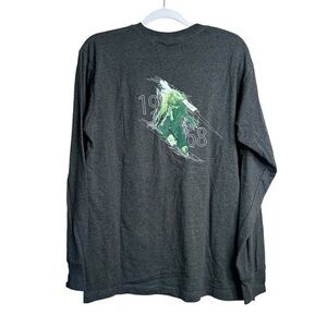 Vintage North Face Shirt Mens M Long Sleeve A5 Series Climbing Hiking Gray